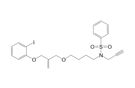 2-Iodophenyl 2-methylene-3-{4-[N-(2-propynyl)-N-phenylsulfonylamidobutyl]propyl} ether