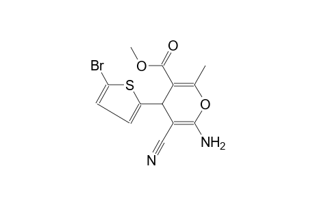 methyl 6-amino-4-(5-bromo-2-thienyl)-5-cyano-2-methyl-4H-pyran-3-carboxylate