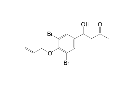 1-(4'-allyloxy-3',5'-dibromophenyl)-2-acetyl-ethanol