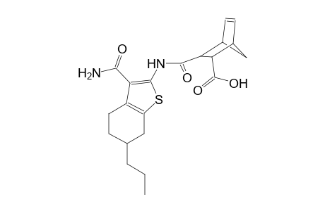 3-({[3-(aminocarbonyl)-6-propyl-4,5,6,7-tetrahydro-1-benzothien-2-yl]amino}carbonyl)bicyclo[2.2.1]hept-5-ene-2-carboxylic acid