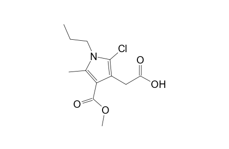 2-[2-Chloro-1-propyl-4-(methoxycarbonyl)-5-methyl-1H-pyrrol-3-yl]acetic acid