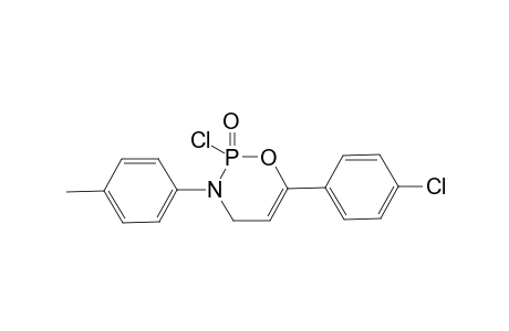 2H-1,3,2-Oxazaphosphorine, 2-chloro-6-(4-chlorophenyl)-3,4-dihydro-3-(4-methylphenyl)-, 2-oxide