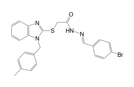 acetic acid, [[1-[(4-methylphenyl)methyl]-1H-benzimidazol-2-yl]thio]-, 2-[(E)-(4-bromophenyl)methylidene]hydrazide