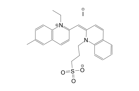 (Z)-3-(2-((1-ethyl-6-methylquinolin-1-ium-2-yl)methylene)quinolin-1(2H)-yl)propane-1-sulfonate, iodide salt