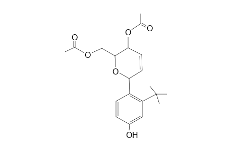 6-[4'-(t-Butyl)-2'-hydroxyphenyl]-2-[(acetoxy)methyl]-3-acetoxy-2,3-dihydro-5H-pyran