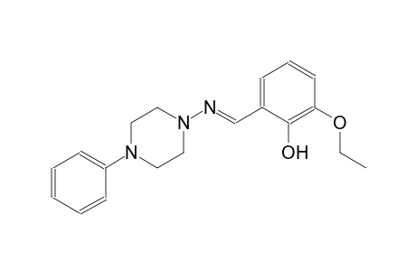 phenol, 2-ethoxy-6-[(E)-[(4-phenyl-1-piperazinyl)imino]methyl]-