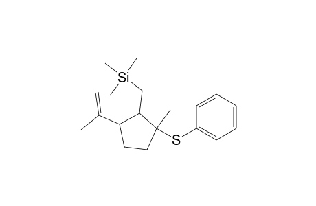 Silane, trimethyl[[2-methyl-5-(1-methylethenyl)-2-(phenylthio)cyclopentyl]methyl]-