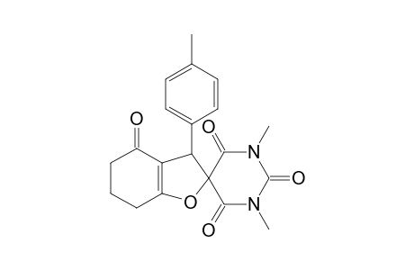 1',3'-Dimethyl-3-(p-tolyl)-3,5,6,7-tetrahydro-2'H,4H-spiro[benzofuran-2,5'-pyrimidine]-2',4,4',6'(1'H,3'H)-tetraone