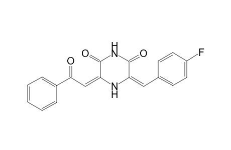 (3E,5E)-3-(4-fluorobenzylidene)-5-phenacylidene-piperazine-2,6-quinone
