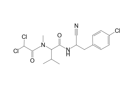 N-[2'-(p-Chlorophenyl)-1'-(cyanoethyl]-2-[(dichloroacetyl)methylamino]-3-methylbutanamide