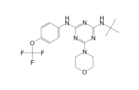 2-N-tert-butyl-6-morpholin-4-yl-4-N-[4-(trifluoromethoxy)phenyl]-1,3,5-triazine-2,4-diamine