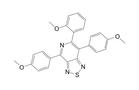 4,7-Di(4-methoxyphenyl)-6-(2-methoxyphenyl)-1,2,5-thiadiazolo(3,4-c)pyridine