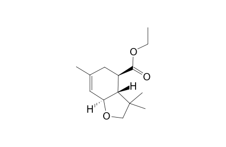 (3aR,4R,7aS)-3,3,6-Trimethyl-2,3,3a,4,5,7a-hexahydro-benzofuran-4-carboxylic acid ethyl ester