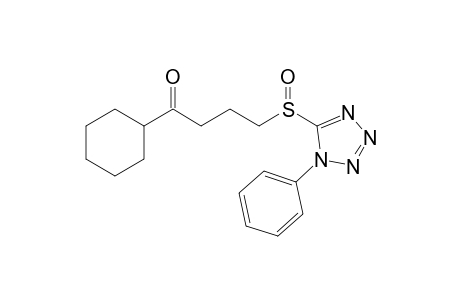 1-Cyclohexyl-4-(1-phenyltetrazol-5-ylsulfinyl)butanone