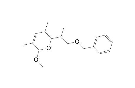 2-[2-(Benzyloxy)-1-methylethyl]-6-methoxy-3,5-dimethyl-3,6-dihydro-2H-pyran