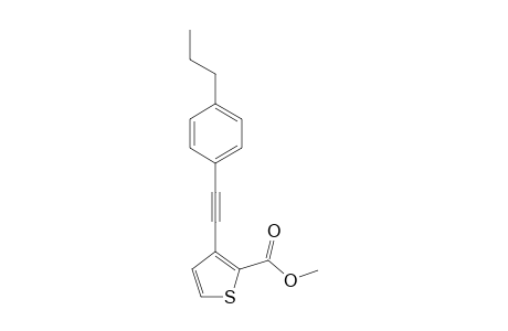 Methyl 3-((4-propylphenyl)ethynyl)thiophene-2-carboxylate