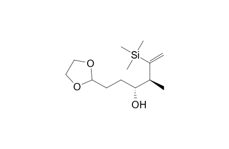 1,3-Dioxolane-2-propanol, .alpha.-[1-methyl-2-(trimethylsilyl)-2-propenyl]-, [R-(R*,S*)]-