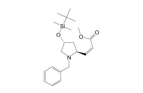 (2S,4R)-(N-BENZYL)-4-(TERT.-BUTYLDIMETHYLSILYLOXY)-2-[(Z)-METHOXYCARBONYL-ETHENYL]-PYRROLIDINE