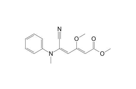 Methyl 5-Cyano-3-methoxy-5-(N-methylanilino)penta-2,4-dienoate