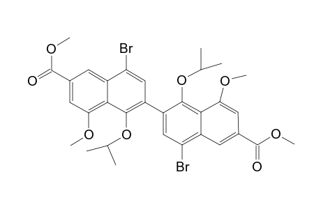 Dimethyl 2,2'-Bis(4-bromo-1-isopropoxy-8-methoxy-6-naphthoate)