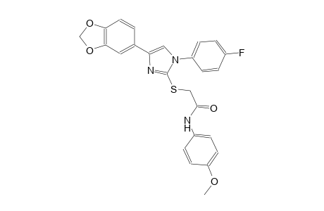 acetamide, 2-[[4-(1,3-benzodioxol-5-yl)-1-(4-fluorophenyl)-1H-imidazol-2-yl]thio]-N-(4-methoxyphenyl)-
