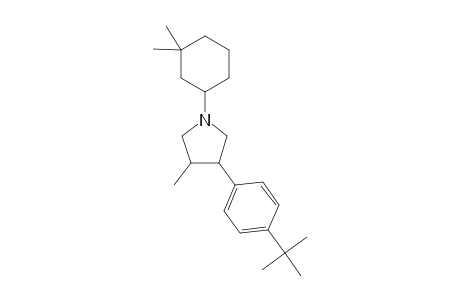 Pyrrolidine, 1-(3,3-dimethylcyclohexyl)-3-[4-(1,1-dimethylethyl)phenyl]-4-methyl-