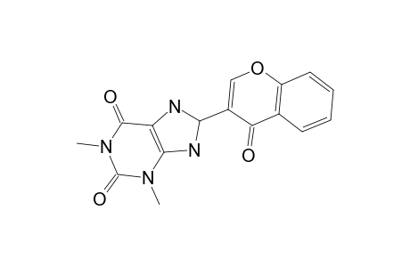 1,3-Dimethyl-8-(4-oxochromen-3-yl)-8,9-dihydro-7H-purine-2,6-dione