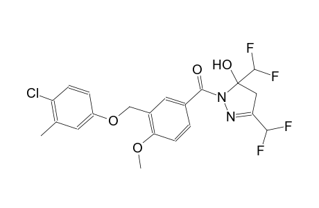 1-{3-[(4-chloro-3-methylphenoxy)methyl]-4-methoxybenzoyl}-3,5-bis(difluoromethyl)-4,5-dihydro-1H-pyrazol-5-ol