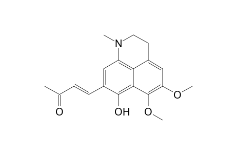 3-Buten-2-one, 4-(2,3-dihydro-7-hydroxy-5,6-dimethoxy-1-methyl-1H-benzo[de]quinolin- 8-yl)-, (E)-