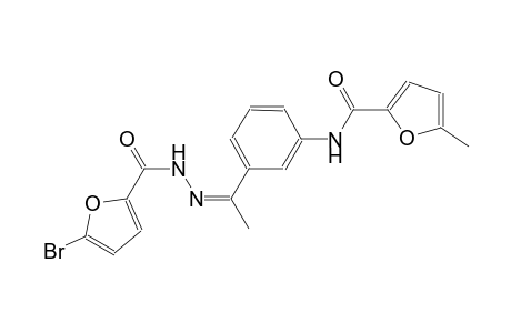 N-{3-[(1Z)-N-(5-bromo-2-furoyl)ethanehydrazonoyl]phenyl}-5-methyl-2-furamide