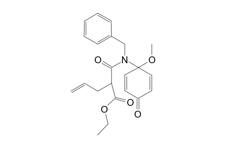 Ethyl 2-(benzyl(1-methoxy-4-oxocyclohexa-2,5-dienyl)carbamoyl)pent-4-enoate