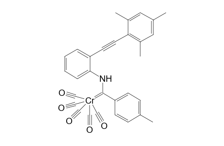 carbon monoxide;[(4-methylphenyl)-[2-[2-(2,4,6-trimethylphenyl)ethynyl]anilino]methylidene]chromium