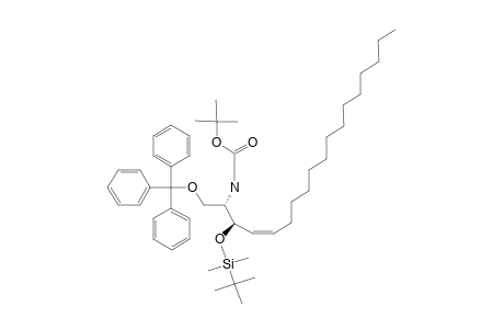 TERT.-BUTYL-[[1S,2R,(3Z)]-2-[[TERT.-BUTYL-(DIMETHYL)-SILYL]-OXY]-1-[(TRITYLOXY)-METHYL]-HEPTADEC-3-EN-1-YL]-CARBAMATE