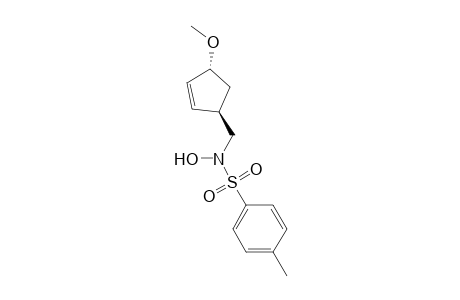 Benzenesulfonamide, N-hydroxy-N-[(4-methoxy-2-cyclopenten-1-yl)methyl]-4-methyl-, trans-