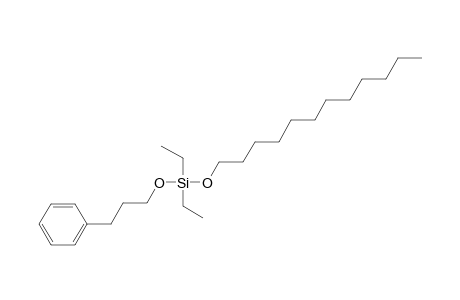 Silane, diethyldodecyloxy(3-phenylpropoxy)-