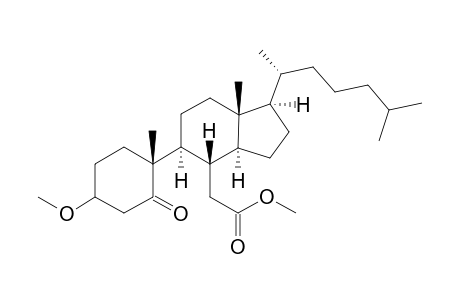 Methyl 3-methoxy-5-oxo-5,6-secocholestan-6-oate