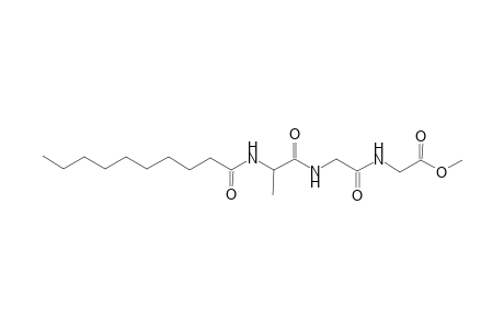 Glycine, N-[N-[N-(1-oxodecyl)-L-alanyl]glycyl]-, methyl ester