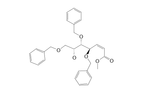 METHYL-(4R,5S,6R)-6-HYDROXY-4,5,7-TRIBENZYLOXY-2Z-HEPTENOATE