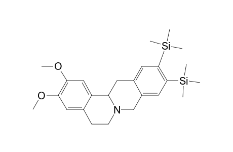 6H-Dibenzo[a,g]quinolizine, 5,8,13,13a-tetrahydro-2,3-dimethoxy-10,11-bis(trimethylsilyl)-