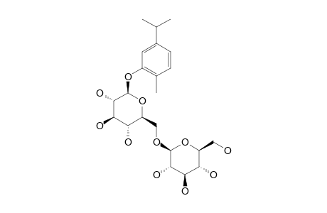 2-METHYL-5-(1-METHYLETHYL)-PHENYL-6-O-(BETA-D-GLUCOPYRANOSYL)-BETA-D-GLUCOPYRANOSIDE