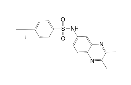 4-tert-Butyl-N-(2,3-dimethyl-6-quinoxalinyl)benzenesulfonamide