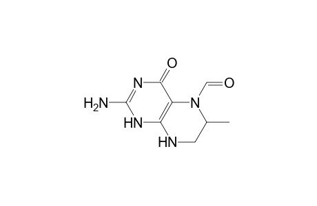5(1H)-Pteridinecarboxaldehyde, 2-amino-4,6,7,8-tetrahydro-6-methyl-4-oxo-, (.+-.)-