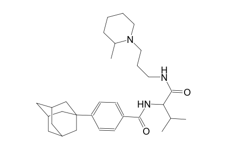 4-(1-adamantyl)-N-[2-methyl-1-({[3-(2-methyl-1-piperidinyl)propyl]amino}carbonyl)propyl]benzamide