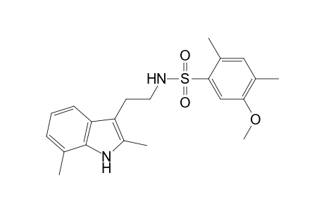 N-[2-(2,7-dimethyl-1H-indol-3-yl)-ethyl]-5-methoxy-2,4-dimethyl-benzenesulfonamide