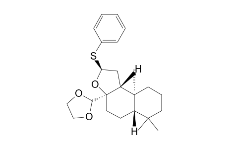 Naphtho[2,1-b]furan, 3a-(1,3-dioxolan-2-yl)dodecahydro-6,6,9a-trimethyl-2-(phenylthio)-, [2S-(2.alpha.,3a.beta.,5a.alpha.,9a.beta.,9b.alpha.)]-