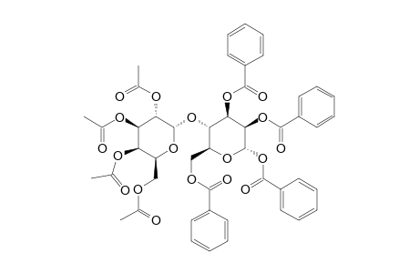1,2,3,6-TETRA-O-BENZOYL-4-O-(2,3,4,6-TETRA-O-ACETYL-alpha-D-GALAKTOPYRANOSYL)-alpha-D-MANNOPYRANOSE