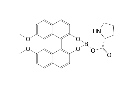 2,14-Dimethyloxy-8-(2-oxycarbonyl-1-pyrrolidinyl)dinaphthaleno[d,f][1,3,2]-dioxaboracycloheptane