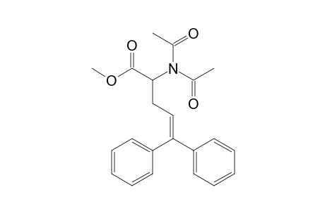Methyl 2-(N,N-diacetylamino)-5,5-diphenyl-4-pentenecarboxylate