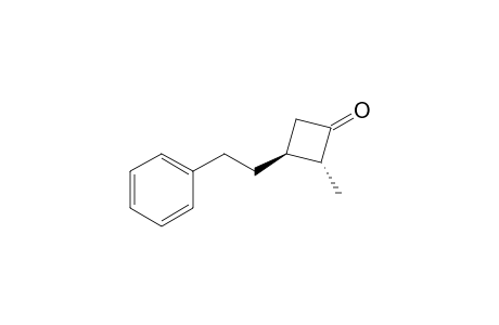 (trans / cis)-(2R*,3S*)-2-Methyl-3-(phenylethyl)cyclobutanone