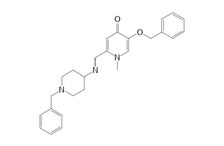 5-(Benzyloxy)-2-((1-benzylpiperidin-4-ylimino)methyl)-1-methylpyridin-4(1H)-one